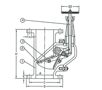 Series F3059 Cast Steel Vertical Storm Valve - JIS 5K