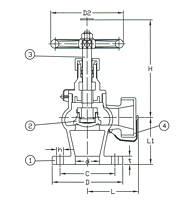 Series F7334 Bronze Hose Angle Valve Nakajima System - JIS 5K