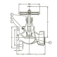 Series F7334 Bronze Hose Globe Valve Nakajima System - JIS 5K