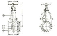 Series F7364 Cast Iron Gate Valve - JIS 10K