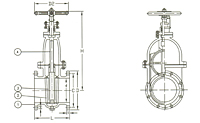 Series F7369 Cast Iron Gate Valve - Korean Standard - JIS 16K