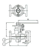 Series F7381 Bronze Cocks Valve - 2 Way - JIS 5K