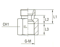 Female Stud Coupling Thread BSP Parallel - Body Only