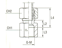 Female Stud Coupling Thread BSP Parallel - Equipped B3 Ring