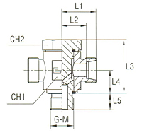 Banjo Tee Coupling with Allow Screw and Elastomer Seal Thread BSP Parallel - Body Only