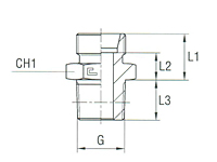 Male Stud Coupling Thread BSP Taper - Body Only