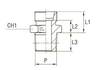 Male Stud Coupling Thread NPT - Body Only