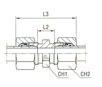 Straight Coupling - Body Only - Equipped B4 Ring