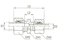 Straight Reducing Coupling - Equipped B4 Ring