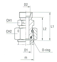 Reducing Tube Adapter with Swivel Nut L Series - Body Only