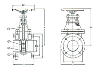 PN 10 Cast Steel Gate Valve