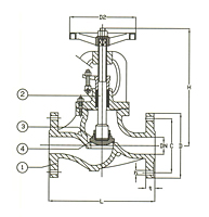 PN 16 Cast Iron Globe Valve, Regular