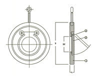 PN 16 Swing Check Valves, Wafer Style Short, Bronze