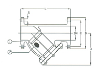 PN 16 Y-Strainers, Cast Iron - Stainless Steel Trim