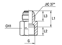 Female Stud Coupling Thread BSP Parallel - O-ring Body