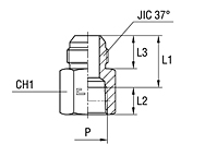 Female Stud Coupling Thread NPT - Standard Body