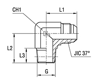 Male Stud Elbow Thread BSP Taper - Standard Body