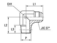 Male Stud Elbow Thread NPT - Standard Body