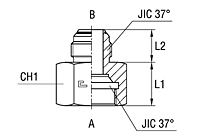 Straight Intermediate Reduction - O-ring Body