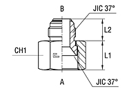 Straight Intermediate Reduction - O-ring Body Y