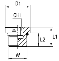 Closure Plug with Exagon Socket Head with O-ring Thread UNF/UN-2A