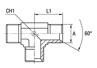 Male Equal Tee Adapter Thread BSP Parallel