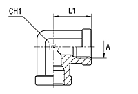 Female 90° Adapter Thread BSP Parallel