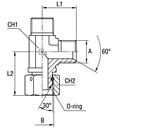 Barrel Tee Adapter with Swivel Nut Thread BSP Parallel