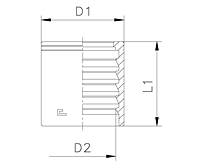 Ferrule for Hose 2SN-R2AT No Skive