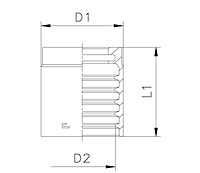 Ferrule for Hose 4SP - R9R Skive