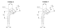 45° Elbow Thurst-Wire Nut - JIC 74° Cone UNF/UN-2B Thread