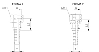 Straight ORFS Crimped-Back/Slip-On Nut UNF/UNS/UN-2B Thread