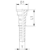 Sae Whole Straight Flange 6000 PSI Series