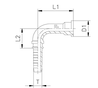 Sae Whole 90° Flange 6000 PSI Series