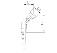 Sae Whole 45° Flange 6000 PSI Series