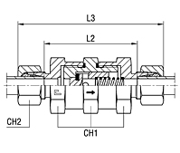 Equal Non Return Valve - Equipped B3 Ring