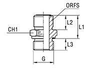 Male Stud Coupling with Elastomer Seal Thread BSP Parallel