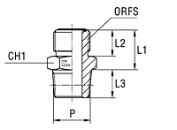 Male Stud Coupling Thread NPTF