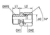 Adapter SAE J1453 / SAE J514 with Swivel Nut