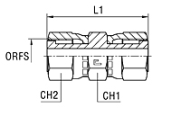 Straight with Double Crimped Nut Coupling