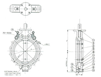 700S Butterfly Valve 150-600dim