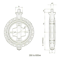 704G Butterfly Valve 350-600dim