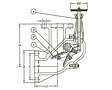 Series F3060 Cast Steel Angle Storm Valve - JIS 10K