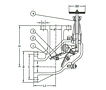 Series F3060 Cast Steel Angle Storm Valve - JIS 5K