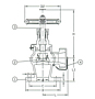 Series F7334 Bronze Hose Angle Valve Nakajima System - JIS 5K