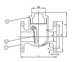 Series F7371 Bronze Swing Check Valve - JIS 5K