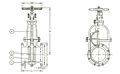 Series F7363 Cast Iron Gate Valve - JIS 5K