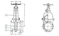 Series F7366 Cast Steel Gate Valve - JIS 10K