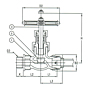 Series F7388 Bronze Globe Valve - JIS 20K