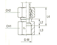 Female Stud Coupling Thread BSP Parallel - Equipped B3 Ring